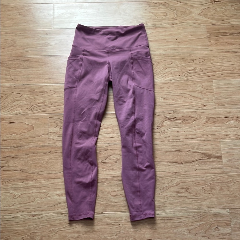 Purple High-Waisted Leggings